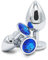 SKURK - 3X Plug Anales Jugetes Sexuales para Mujer y Hombre Butt Plug in Acero inoxidable Plug Anal Set de Tres Tamaños S+M+L Dilatador Anal Higiénico y fácil de Limpiar