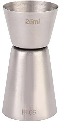 304 Stainless Steel Wine Tool Measuring Cup Double Cocktail Jigger for Bar Kitchen(L)