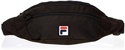 Fila Bissau Coated Canvas Double Zipper Waist Bag FBU0010-80009, Unisex Sachet, black, One size EU