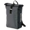 Progression Rucksack, wasserabweisend, Damen und Herren RollTop Backpack, Tasche für Arbeit, Schule oder Reisen, mit Brustgurt, 20 L, Grau/Schwarz