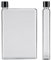 Wakects Bouteilles d'eau Plates Minces de 750 ML A5 Tasses de Jus Portables en Plastique Transparent Bouteille d'eau Plates Réutilisable Tasse de Voyage Portable (Blanc)
