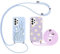 ZhuoFan [2 Stück Handykette Hülle für Samsung Galaxy A13 (4G) - 6,6 Display - Muster Necklace Hülle mit Band für Smartphone zum Umhängen Schutzhülle mit Kordel Farbe Silikon Bumper Case