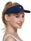 Gisdanchz Visor Cap Damen Sports Visors, Running Golf Tennis Cap Damen Herren, Schirmmütze Damen Laufmütze Herren Lauf Cap, Sonnenschild Sonnenschutz Damen Kopf Cappy Cap Damen, Marine/Weiß, M