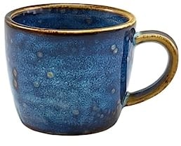 Genware Terra Porcelain, Aqua Blue, Espresso Cup, 90ml, Cup-PBL9, Pack of 6