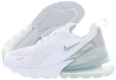 Nike Damen Air Max 270 Sneaker, White MTLC Platinum Pure Platinum, 38.5 EU