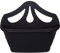AHS 42cm Venetian Garden Planter - Wall Fence Planter - 7L Plastic Wall Hanging Pot - Lightweight Basket For Flowers - Ideal For Indoor And Outdoor Decoration - Modern Flower Pot (Black, 1)