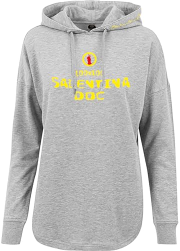 Ladies´ Oversized Hoody 100x100 Salentina Grigio (Motivfarbe Neon Gelb, M)
