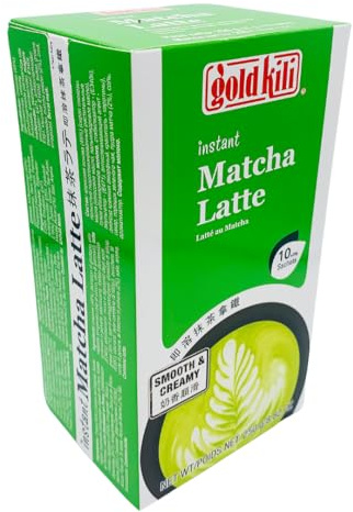 Gold Kili Instant Matcha Latte - 25g x 10 Sachets (Pack of 2) - Premium Green Tea Powder Drink Mix - Quick and Convenient Matcha Lattes - Authentic Taste - Ideal for Home or On-the-Go Enjoyment