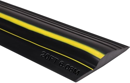 Universal Garage Door Seal Strip Heavy Duty Garage Door Bottom Weatherproof Threshold Seal Strip Rubber Garage Door Weather Seal Strip for Keeping Garage Clean &Dry (Black, 80mm(W)*14mm(H)*6m(L))