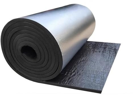 Self Adhesive Heat Reflective Sheet Aluminium Foil Thermal Insulation Foam 5mm Thick, Heat And Insulation Material Reflector Panels, Insulation Roll Membrane for Floor, Roof, Garage Door ( Size : 1mx5