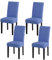 mafudoxi Stuhlhussen 4er Set, Stretch Abnehmbare Waschbar Stuhlbezug, Stretch Stuhlhusse mit Gummiband, für Hotel, Bankett, Restaurant, Haus, Party, Hochzeit(Hellblau, 4Stück)