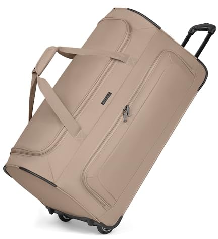 REDOLZ große L Trolley-Reisetasche mit Rollen 71 cm | 81 Liter | für Männer & Frauen (Duffle Essentials)