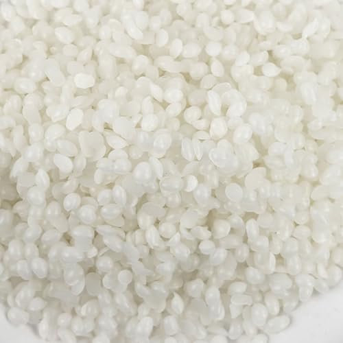 Ovaletta Kerzenwachs 800g, Kerzenwachs zum Gießen, Wachs für Kerzen, Kerzenwachs Granulat, enthält Bienenwachs Paraffinwachs, Kerzen Wachs, Eigene Kerzen Herstellen und Nachfüllen, Weiß