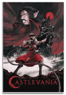 nshdahns Castlevania Poster, Wandkunst, Vintage-Kunst, Raumdekoration, ästhetisches Schlafzimmer-Poster für Schlafzimmer, 30 x 45 cm, ungerahmter Stil
