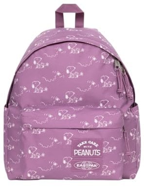 EASTPAK Mochila x Peanuts Modelo Day Pak'r Color Peanuts Pink, con cremallera adicional y porta portátil 13.3, Peanuts Pink, M