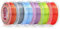 ROSA 3D Set PLA Multicolour Silk Filament 1.75 mm für 3D Drucker | Druckmaterialien Leicht Glänzend PLA Rainbow 3D Drucker Filament | 3D Printing Materials | 6 Farben x 0,35 kg Spulen