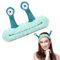Gesicht Waschen Stirnband,Spa Haarband zum Abschminken,Korallen Fleece Haarband Schminken,Cartoon Stirnband Palm Schnecke, Elastisches Stirnband für Sport,Schönheit,Hautpflege(Grün)