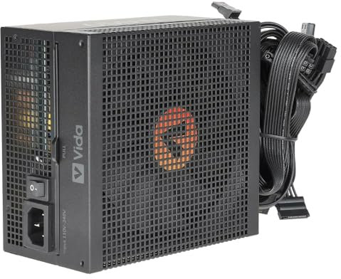 650W 80 Plus Bronze PSU, ATX Switching Power Supply, Computer Desktop PC, With 140mm Quiet Fan, 2x 8-Pin 12V, 4x 6+2 Pin PCI-E, 6x SATA, Duster Filter, GTX & RTX GPU Ready