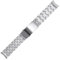 DFAMIN 316L Edelstahl 20 mm Uhrenarmband, passend für Omega-Armband, Metallarmband, neue Seamaster DIVER 300M Push-Slider-Schnalle(Silver)