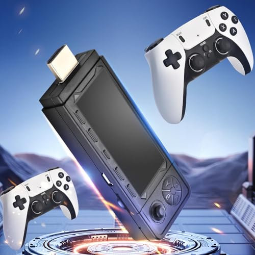 NVYAZJ Console per Giochi retrò Wireless, Scheda da 256G Oltre 60.000 Giochi Integrati con Controller Wireless 2.4G, Uscita Interfaccia HDMI 4K HD, 30.000 Giochi Classici