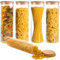 FWEEK Lot de 5 bocaux de conservation en verre avec couvercle, 2 l, avec couvercles en bambou, pour céréales, noix, farine, cornflakes