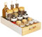 Ausziehbare Schublade Küche Teleskopschublade, (25 Bx40.5 Tx8 H cm) Schrank Organizer Schubladen Aufbewahrungsregale für Küchenschränke Pantry Organisation Unter der Spüle, Keine Schraube/Bohren