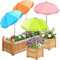 Lot de 4 parasols pour plantes d'extérieur, 61 cm de large, 101,6 cm, protection solaire pour fleurs de terrasse, plantes