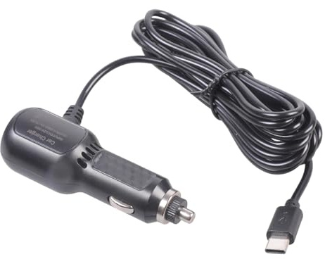 Navna Dichter 343 cm Typ C Autokamera-Gerät, USB-Anschluss, 5 V 3 A Ausgang mit Überstrom-Überspannung, Sicherheits-USB-C-Autoadapter für Elektronik