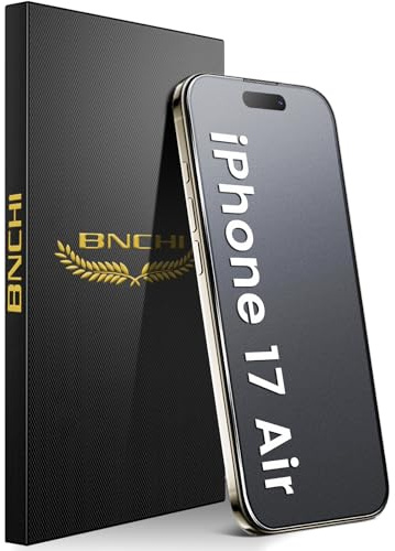 BNCHI 3 Pack Anti-Glare Matte Screen Protector for iPhone 17 Air 6.5 Inches, 9H Tempered Glass Film, [Scratch Resistant] [Anti-Fingerprint] [ Smooth as Silk] 1