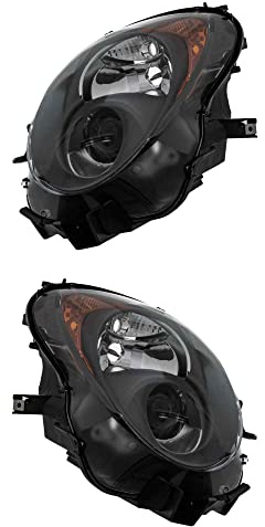 Halogen Scheinwerfersatz Scheinwerfer Satz Hauptscheinwerfer Set links und rechts H7/H7 dunkel Grau Kunststoff passend für Mito 955 955_