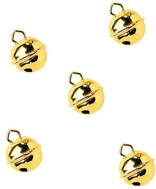 Gütermann / KnorrPrandell 8605700 - Metallglöckchen vermessingt 19mmØ, 4 Stück/Beutel