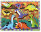 Melissa & Doug 13747 Dinosaurs Chunky Puzzle Puzzles Wooden Toy 3+ Gift for Boy or Girl, 2.54 cm*30.48 cm*23.368 cm