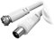 Vivanco SAT Empfängeranschlusskabel F-Stecker <-> Koaxstecker, 3m