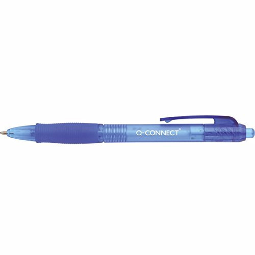 Q-Connect Retractable Ball Point Pen Blue