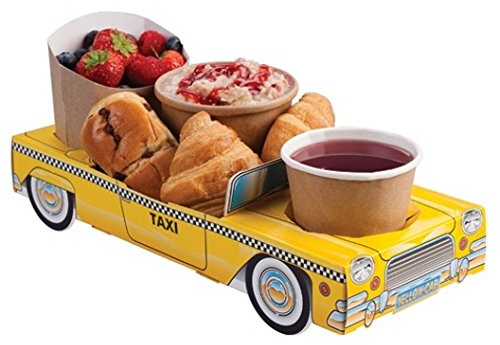 x20 New York Yellow Taxi Cab Car - Party Meal Food Trays Snack Lunch Box Plate Tray