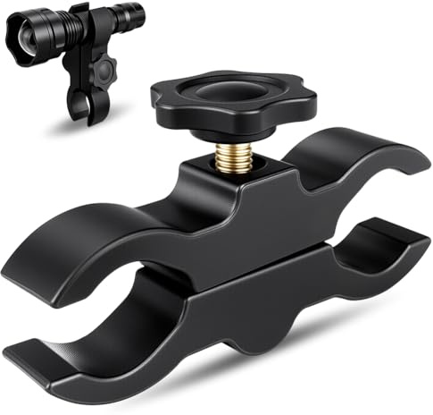 UniqueFire Tactical Flashlight Quick Mount Bracket, 25-30mm Hunting Torch Fixed Holder Universal Torch Clip Flashlights Mounts Accessory