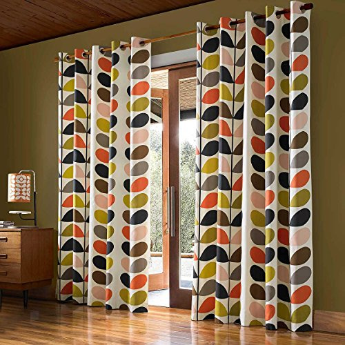 Orla Kiely - Multi Stem - Multi - Eyelet Curtains - 90x54/229x137cm