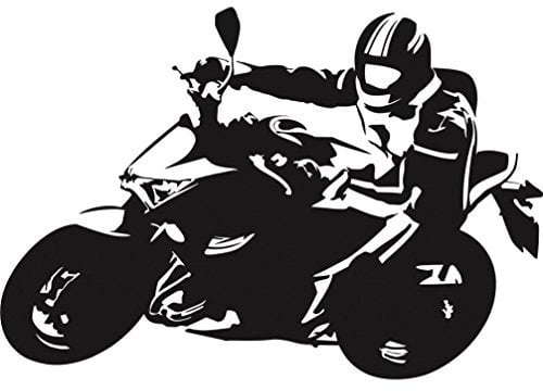 Polo Aufkleber Nakedbike – Motorradaufkleber 8x5,5cm – 3M Folie – Witterungsbest
