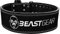 Beast Gear PowerBelt – Premium Powerlifting Gürtel mit Doppelter Dornschließe - 10,2cm x 10mm Nubukleder Kraftsport Gewichthebergürtel Nietengürtel - S