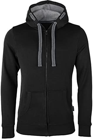 HRM Herren Jas M Kapuzenpullover, Schwarz, 3XL