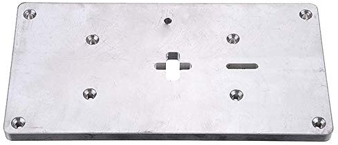 ChaRLes Aluminum Plunge Router Table Insert Plate Small Size Multifuctional Household for Jig Saw
