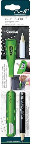 PICA 505/03 - Conjunto funda Pica POCKET + lápiz Pica Classic Black&White de 230 mm
