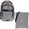 2 Teile Set ELEPHANT Schulrucksack Hero Signature Rucksack + Turnbeutel Attach Bag (Two Tone Grey (grau/anthrazit))