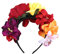minkissy Haarband mit Rosen, Vintage-Stil, handgefertigt, Kranz, Krone für Hochzeit, Party, Geburtstag, Halloween 2pcs… (1pcs)