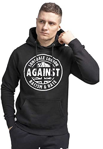 Lonsdale London Linford Männer Kapuzenpullover schwarz S 80% Baumwolle, 20% Polyester Streetwear
