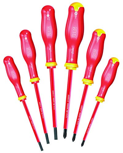 USAG U00910103 Serie giraviti isolati 1000V, Rosso