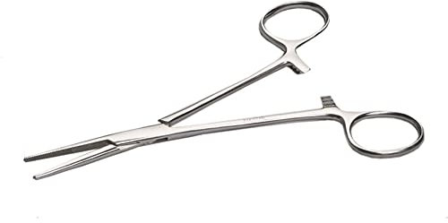 Kelly Pet Governare Hemostat, Toelettatore, Pulitore per capelli per orecchie per cani, Pinze veterinarie 14,5 cm (dritte)