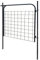 Wakects Schwingtor für den Außenbereich, verzinktes Stahlgeflecht, Gartentor, Einfahrt, Zaun, Eingangstor, Türbeschläge für Garten, Hof, Terrasse, Anthrazit, 100 x 100 cm