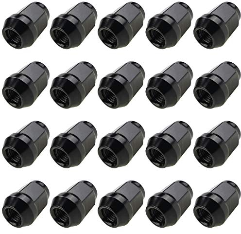 Radmutter Mutter Satz 1/2 Zoll 20 UNF SW19 Kegel (1/2 20 UNF, Black, 20)