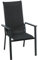 Dehner Gartenstuhl Cleveland, stapelbar, 107.5 x 61.5 x 70.5 cm, Aluminium, dunkelgrau